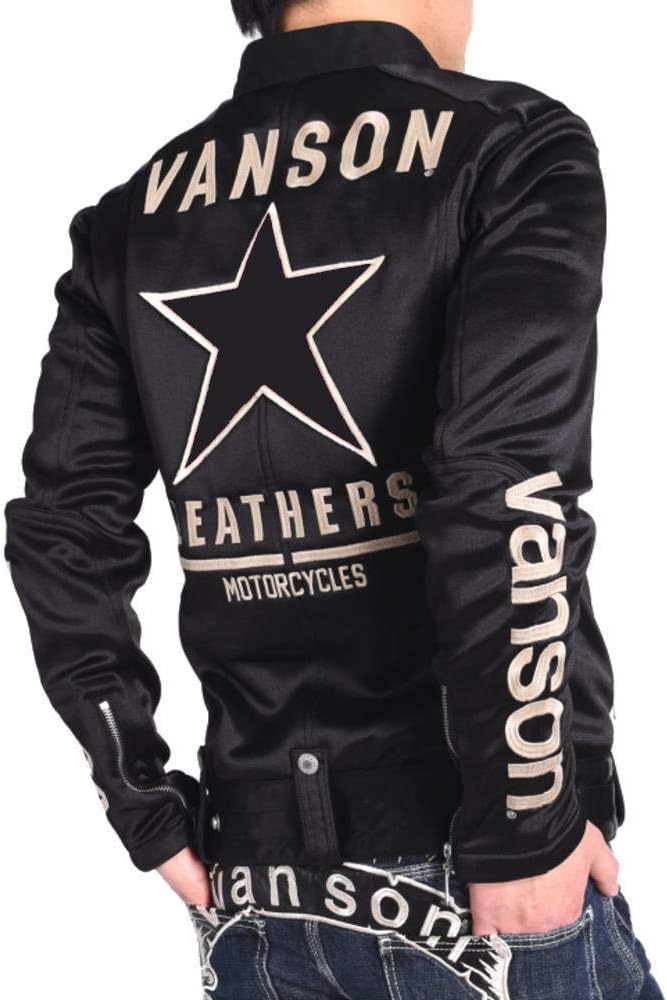 Amazon | [バンソン] 【当店別注】 ライダース ワンスター 刺繍